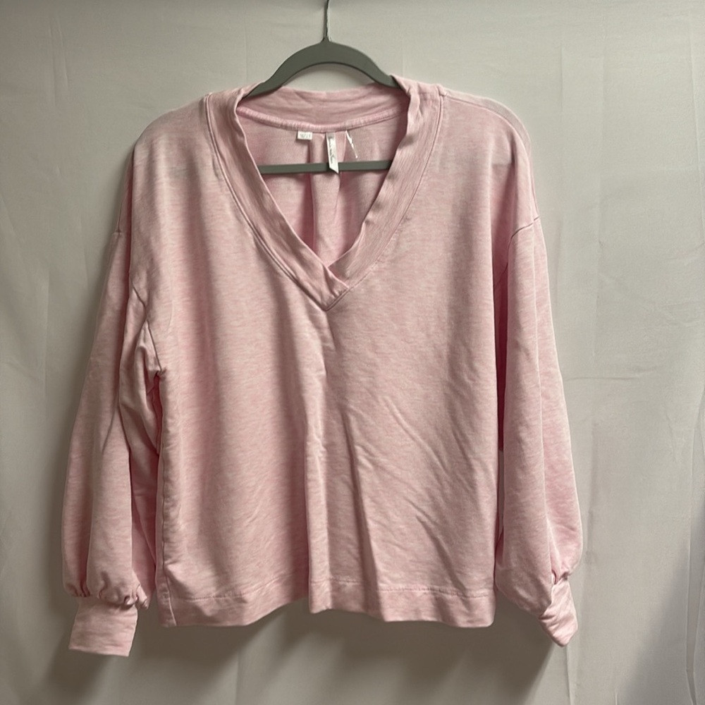 Travis Mathew VIP Treatment Cloud French Terry Top Heather Pink Size Small - Picture 3 of 7